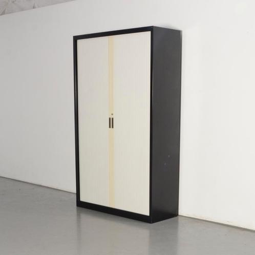 Officenow roldeurkast, zwart, 195x120 cm, incl. 4 legborden,, Huis en Inrichting, Kasten | Roldeurkasten en Archiefkasten, Ophalen of Verzenden