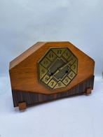 Amsterdamse School klok - Art Deco Hout, Messing - 1930-1940, Antiek en Kunst