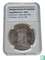 Nederland 2½ gulden 1873 (munten), Postzegels en Munten, Munten | Nederland, Verzenden, Losse munt, Zilver