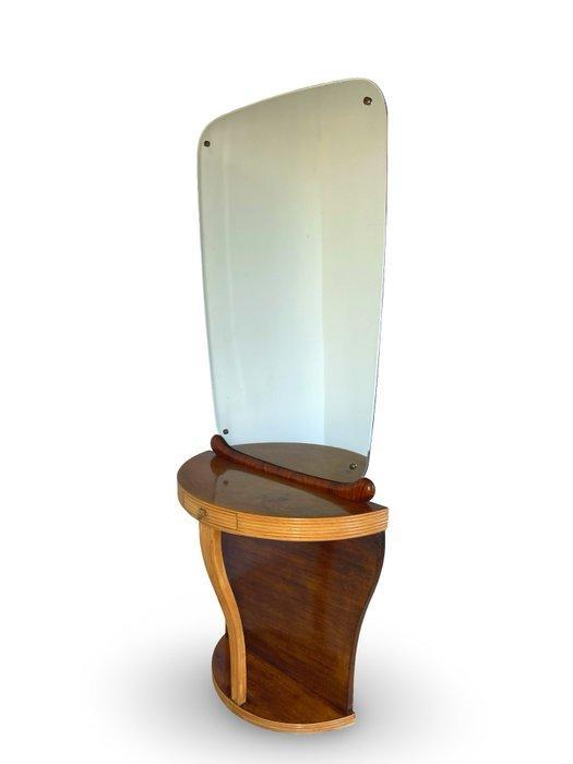 Wandtafel - Hout, Glas, Walnoot, Esdoorn, Palissander, Antiek en Kunst, Kunst | Designobjecten