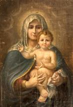 Da Sassoferrato (XVIII-XIX), Toegeschreven aan - Madonna con, Antiek en Kunst, Kunst | Schilderijen | Klassiek