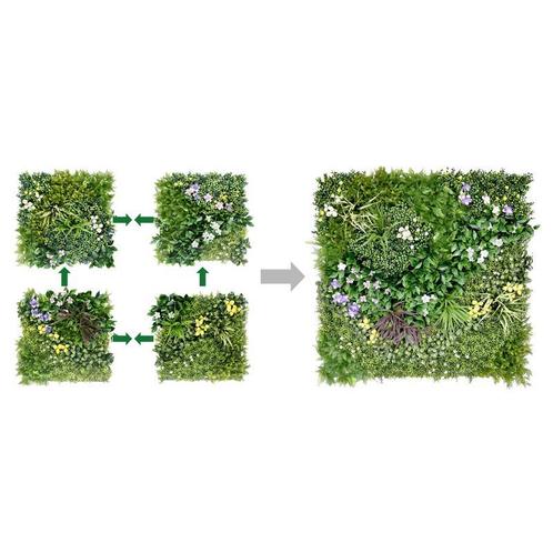 Luxe kunsthagen met bloemen - 4 stuks | 1 m², Huis en Inrichting, Kamerplanten, Verzenden