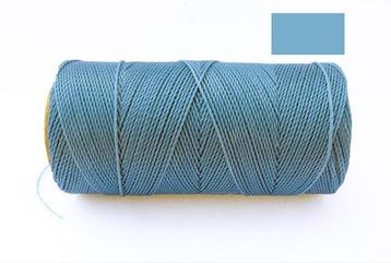 Macrame Koord -   HEMELS BLAUW / SKY BLUE - Waxed Polyest...