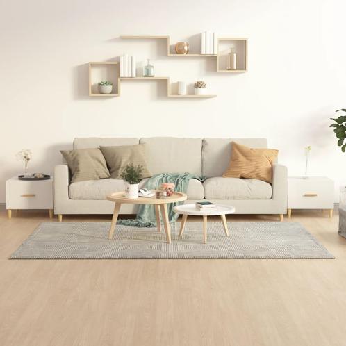 vidaXL Salontafels 2 st 50x50x40 cm bewerkt hout hoogglans, Huis en Inrichting, Tafels | Salontafels, 50 tot 100 cm, Nieuw, Overige houtsoorten