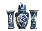 Royal Sphinx Boch - Vaas - 3 Delig Delfts Blauw, Antiek en Kunst