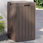 vidaXL Tuinafvalbak 38x38x65 cm polypropeen bruin, Huis en Inrichting, Woonaccessoires | Prullenbakken, Verzenden, Nieuw