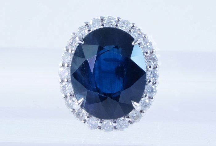 Zonder minimumprijs - Hanger Platina - 2.29ct. tw. Saffier -, Sieraden, Tassen en Uiterlijk, Antieke sieraden