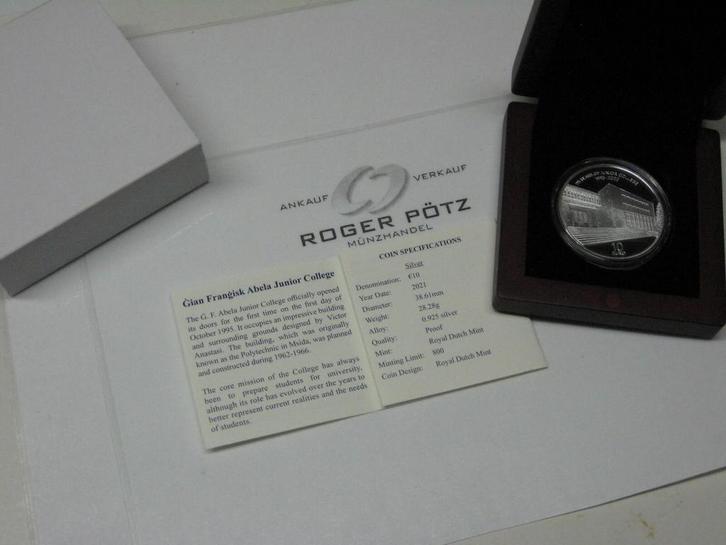 Malta 10 Euro 2021 zilver Pp 25 Jahre Junior College zilver, Postzegels en Munten, Munten | Europa | Euromunten, Verzenden