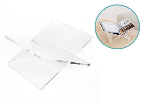 XEMM Boekenstandaard - Acryl - Transparant - 34,5 x 24 x 14, Huis en Inrichting, Woonaccessoires | Wandplanken en Boekenplanken