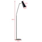 [lux.pro] Vloerlamp staande lamp Norwich metaal E27 160 cm z, Nieuw, Verzenden