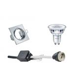 Voordeelset: LED Spot Set - GU10 Fitting - Inbouw Vierkant -, Huis en Inrichting, Lampen | Spots, Metaal of Aluminium, Nieuw, Ophalen of Verzenden