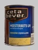 5 x Cetabever Meesterbeits UV Dekkend strandgeel 725 - 0,75, Doe-het-zelf en Verbouw, Verf, Beits en Lak, Verzenden, Nieuw