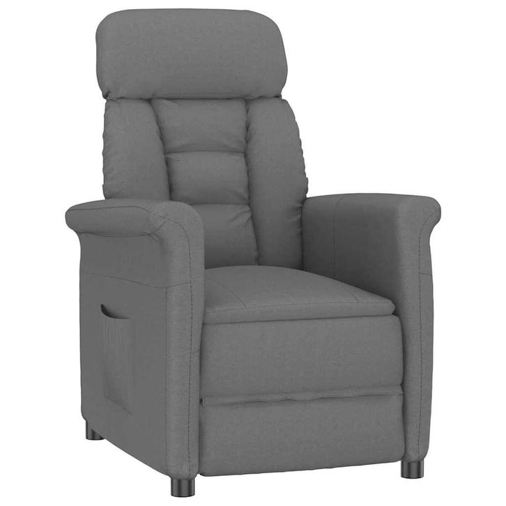 vidaXL Recliner Stoel Donkergrijs Donkergrijs 70.5 x 96.5 x, Huis en Inrichting, Fauteuils, Nieuw, Verzenden