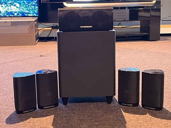 Harman Kardon BDS 635 - 5.1 set met krachtige subwoofer, Audio, Tv en Foto, Luidsprekers, Complete surroundset, Zo goed als nieuw