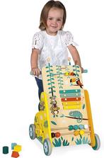 Janod Tropik - Baby Loopwagen - Houten Looptrainer Met 6, Verzenden, Zo goed als nieuw