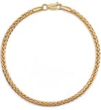 Gouden Vossenstaart Gourmet Armband, Verzenden, Nieuw, Goud, Goud