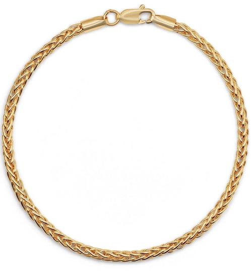 Gouden Vossenstaart Gourmet Armband, Sieraden, Tassen en Uiterlijk, Armbanden, Goud, Nieuw, Goud, Verzenden