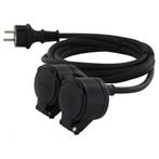 Chacon Tweeweg Verlengsnoer 5 meter - 3x1.5mm² - H07RN-F3 -, Doe-het-zelf en Verbouw, Elektra en Kabels, Verzenden, Nieuw