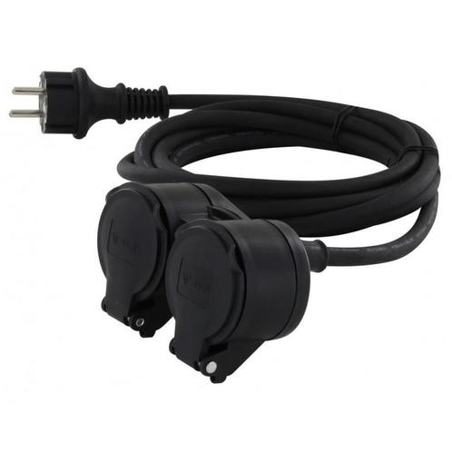 Chacon Tweeweg Verlengsnoer 5 meter - 3x1.5mm² - H07RN-F3 -, Doe-het-zelf en Verbouw, Elektra en Kabels, Nieuw, Verzenden