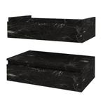 Onderkast BWS Venus 84x55x40 cm Zwart Marmer, Ophalen of Verzenden, Nieuw, Bad