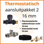 Eco 4 Zwarte thermostatisch M30 aansluitpakket 2 t.b.v. 16 m, Doe-het-zelf en Verbouw, Verwarming en Radiatoren, Ophalen of Verzenden