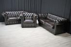 AANKOOP van alle soorten Chesterfield ook met schade, Gebruikt, Leer, Chesterfield