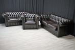 AANKOOP van alle soorten Chesterfield ook met schade, Huis en Inrichting, Chesterfield, Gebruikt, Leer