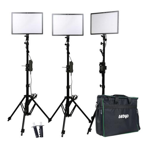 Ledgo LG-E268CII Bi-Color 3 LED Light Kit - Tweedehands, Audio, Tv en Foto, Fotografie | Fotostudio en Toebehoren, Gebruikt, Verzenden