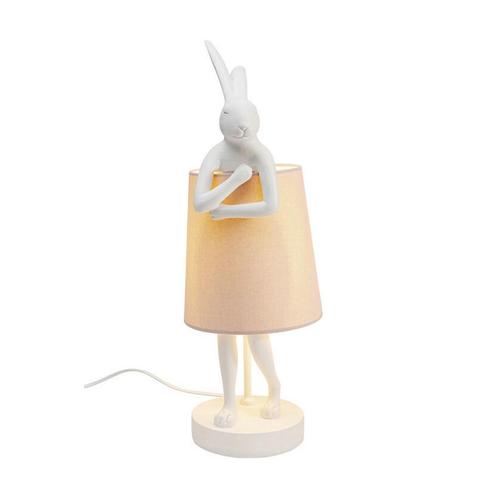 *WOONWINKEL* Kare Design Rabbit White/Rose Tafellamp Konijn, Huis en Inrichting, Lampen | Tafellampen, Nieuw, Verzenden