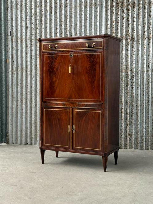 Buro, klepsecretaire, bureau secretaire klepburo XVI, empire, Antiek en Kunst, Antiek | Kantoor en Zakelijk, Ophalen of Verzenden