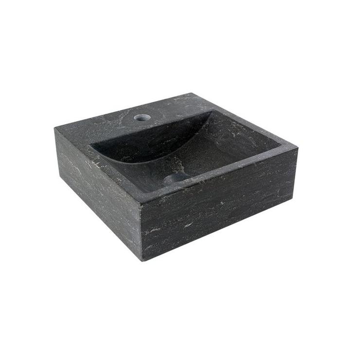 Sani Royal Fontein Natuursteen Square 30x30x10 cm, Doe-het-zelf en Verbouw, Sanitair