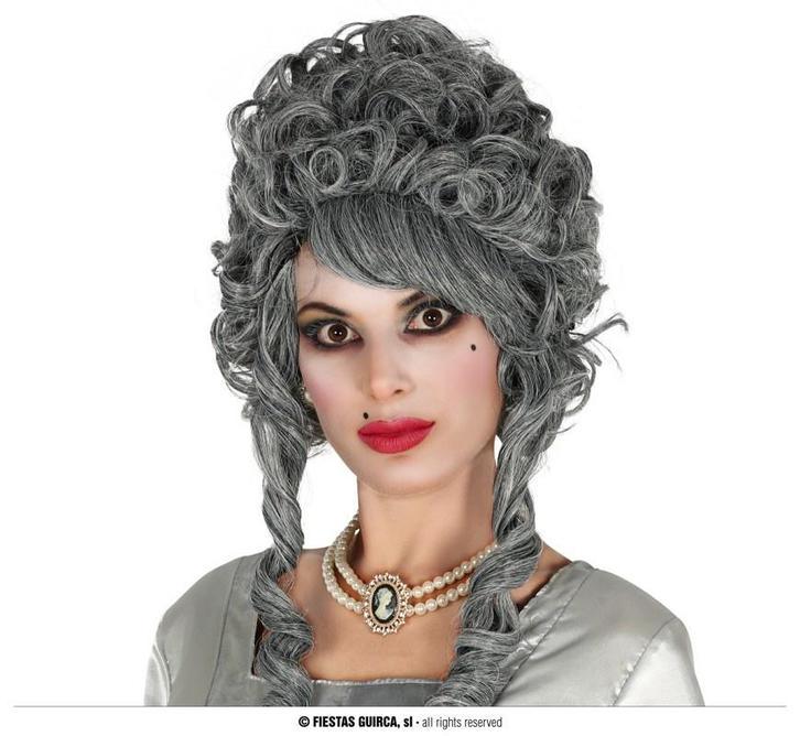 Halloween Pruik Opgestoken Grijs, Hobby en Vrije tijd, Feestartikelen, Nieuw, Verzenden