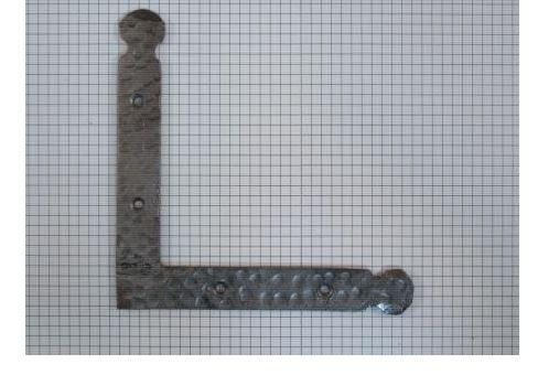 Hoekijzer gesmeed, ijzer blank gelakt, Doe-het-zelf en Verbouw, Hang- en Sluitwerk, Verzenden