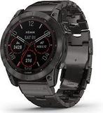 Garmin Fenix 7X 51 mm carbon grey DLC titanium met carbon, Verzenden, Zo goed als nieuw