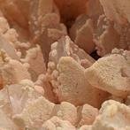 Enorme ROZE RHODOCHROSIET op Hyaline KWARTS, 20CM Kristalen, Verzamelen