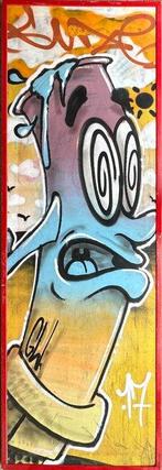 OUST (b.1967) - A Piece of Real Street Art, Antiek en Kunst, Kunst | Schilderijen | Modern