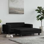 vidaXL Hondenmand met verlengstuk 100x50x30 cm fluweel zwart, Verzenden, Nieuw