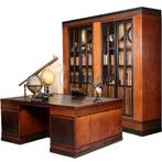 Art Deco Herenkamer zeer groot bureau n boekenkast Pander ca, Antiek en Kunst, Ophalen of Verzenden