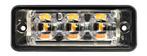 Ultra platte Slimline LED Flitser 3 LEDs Blauw | 10-30v |, Verzenden, Nieuw