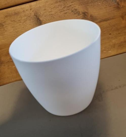 Bloempot BERLIJN rond 16 cm Wit set van 2 stuks, Tuin en Terras, Bloembakken en Plantenbakken, Nieuw, Verzenden