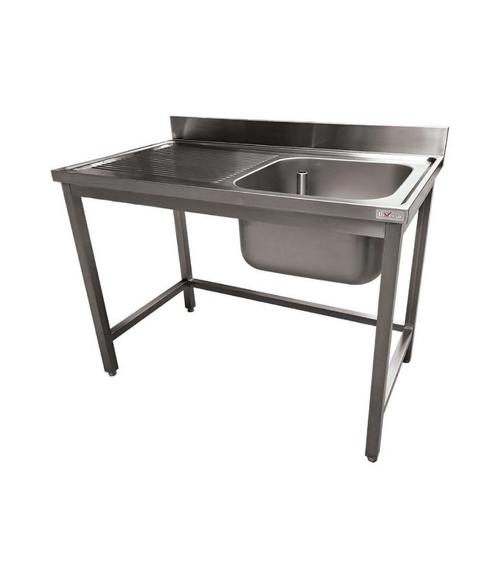RVS Spoeltafel ECO | Spoelbak rechts | Afdruip links, Zakelijke goederen, Horeca | Keukenapparatuur, Nieuw in verpakking, Verzenden