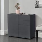 Commode Paarl druk en open 74x79x36 cm donkergrijs mat, Verzenden, Nieuw