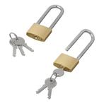 ProPlus Hangslot lang - messing - 40 mm - inclusief 3 sle..., Ophalen of Verzenden, Nieuw
