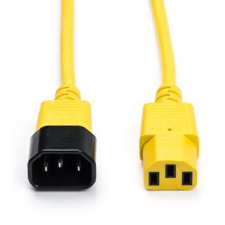 C14 naar C13 kabel | ACT | 1.2 meter (Geel), Computers en Software, Pc- en Netwerkkabels, Nieuw, Verzenden