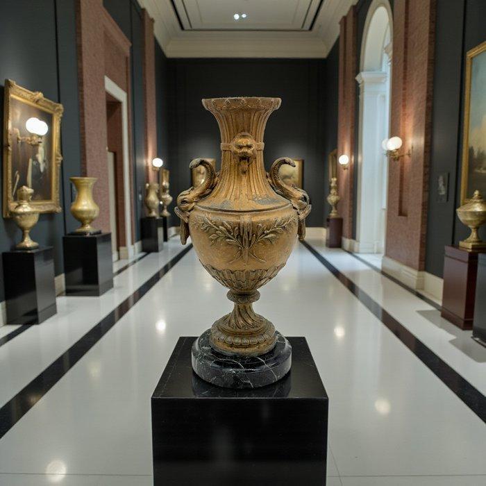 Vaas - Afnora - Zinklegering, Marmer, Antiek en Kunst, Antiek | Overige Antiek