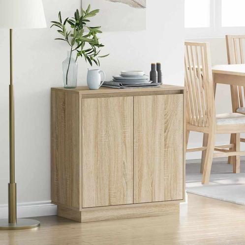 vidaXL Dressoir met plank Sonoma Eiken 71 x 34,5 x 75 cm, Huis en Inrichting, Tafels | Kaptafels, Nieuw, Verzenden