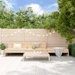 vidaXL 4-delige Loungeset massief grenenhout, Tuin en Terras, Verzenden, Nieuw, 4 zitplaatsen, Loungeset