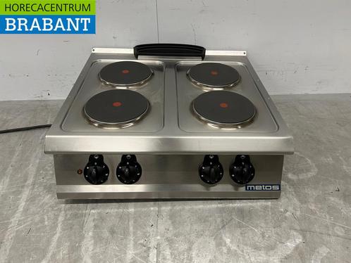 RVS Metos 4 pits elektrisch fornuis kookplaat 80 cm 400V, Zakelijke goederen, Horeca | Keukenapparatuur, Gebruikt, Ophalen of Verzenden