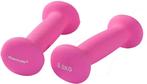 Tunturi Dumbbell set - 2 x 0,5 kg - Neopreen - Fluor Roze -, Ophalen of Verzenden, Nieuw