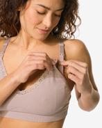 HEMA Voedingsbh naadloos met kant beige, Verzenden, Beige